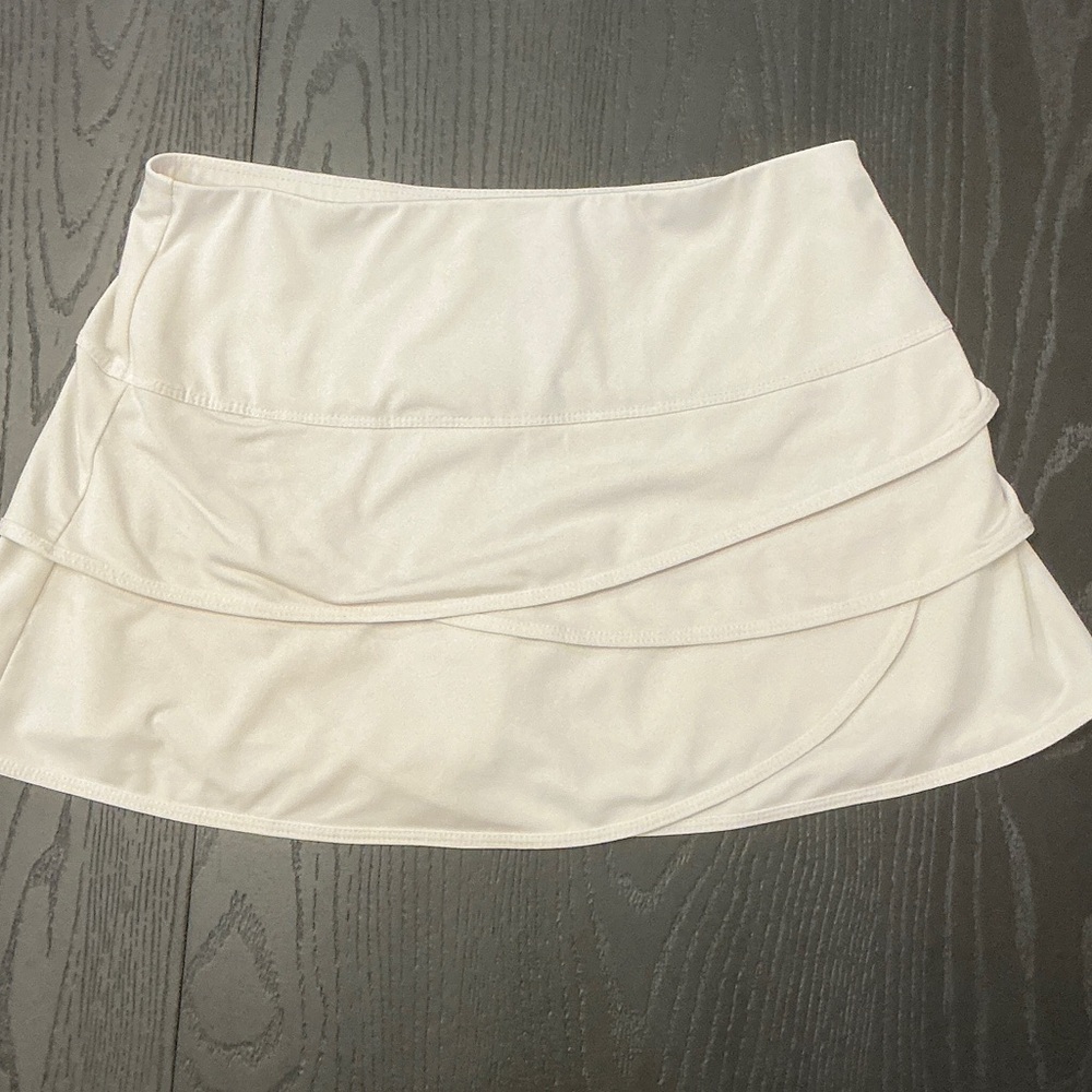Lucky in Love White Pickleball/Tennis Skirt
